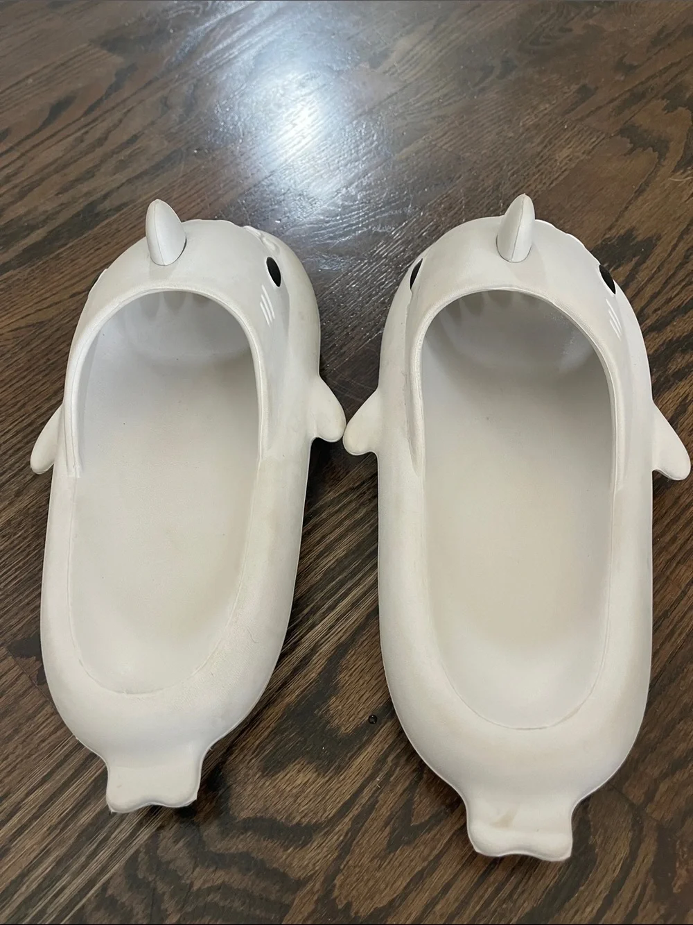 Grey Shark Slides, Cloud Slippers
